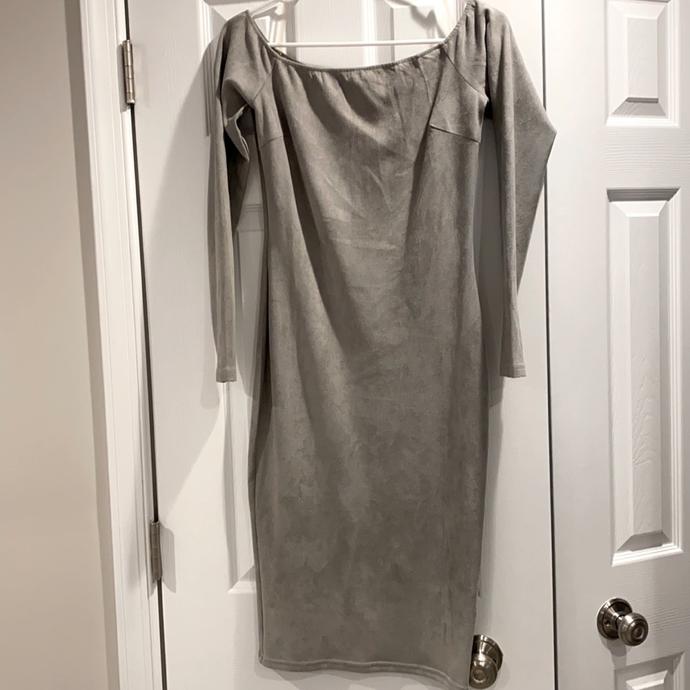 FN Grey Suede Dress